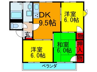 ハイツボナ－ルの物件間取画像